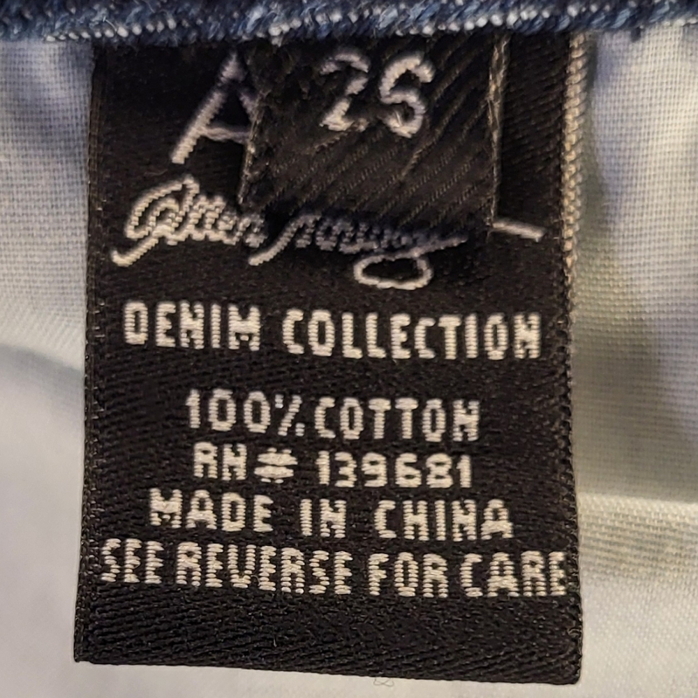 NWT ABS by Allen Schwartz Painted Denim Shorts size 26 - Picture 6 of 7